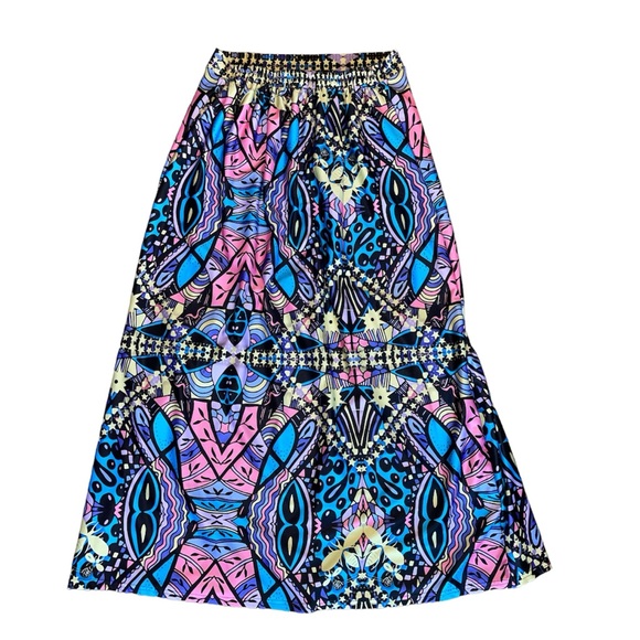 🔥4 for $75🔥 Very Unique Maxi Skirt Size Large Festival Hippy - Picture 2 of 6